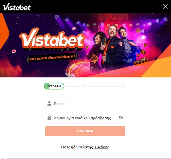 vistabet registration