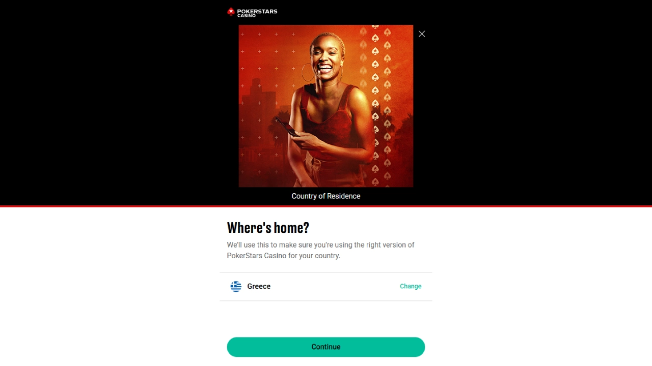 PokerStars registration