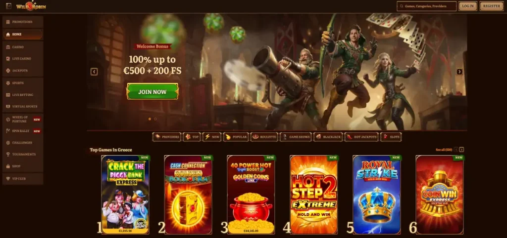wild robin casino